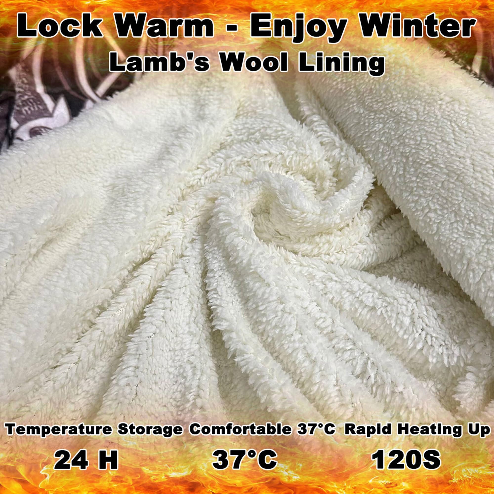 Viking Odin Hombres Invierno Poncho con capucha, cremallera completa engrosada Chaqueta con capucha caliente, de lana de imitación Parka Abrigo Chaqueta Casual Abrigo Bata