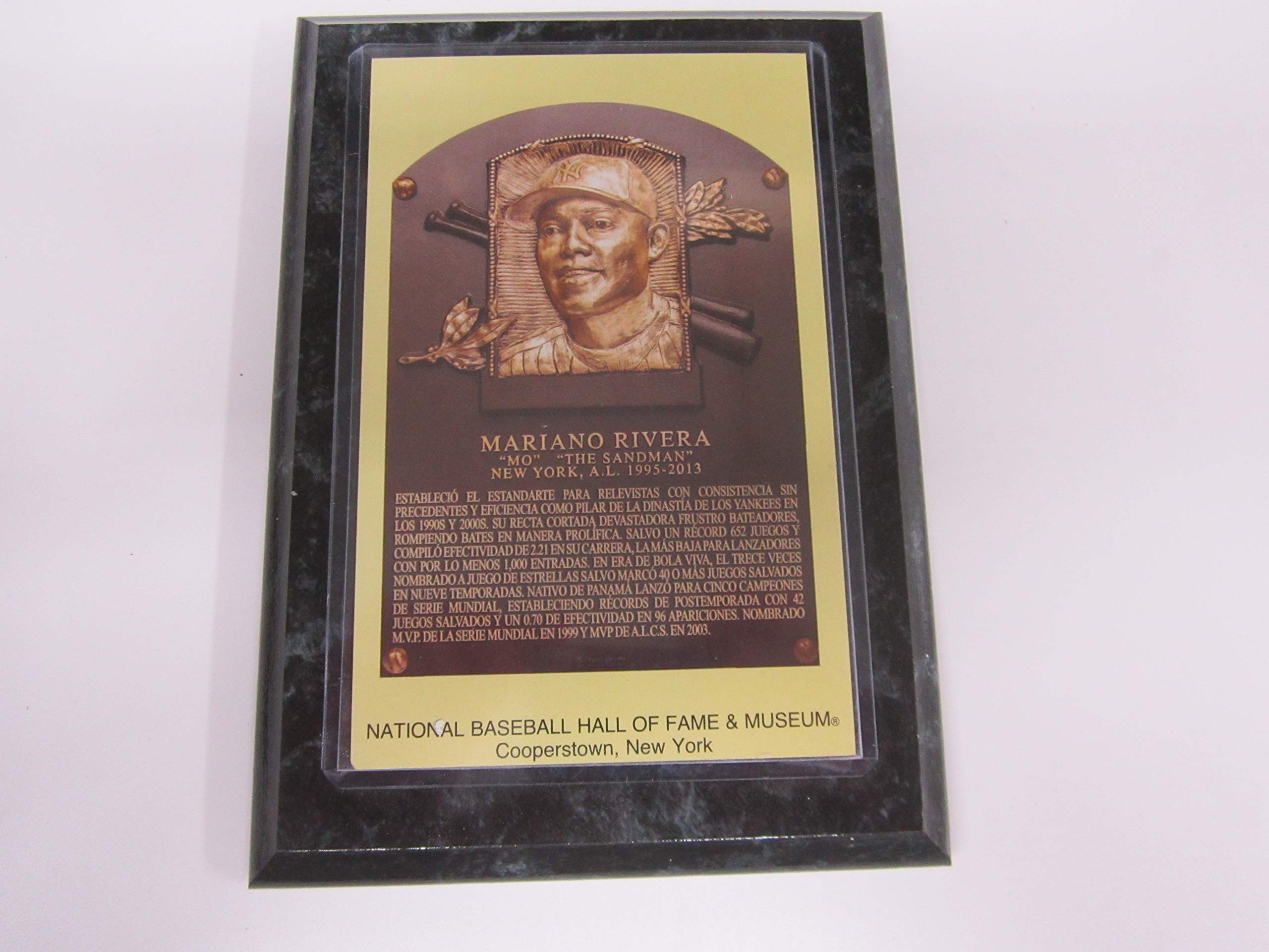 Yankees Mariano Rivera 2019 Hall of Fame Induction Postcard Plaque Spanish Print New!!