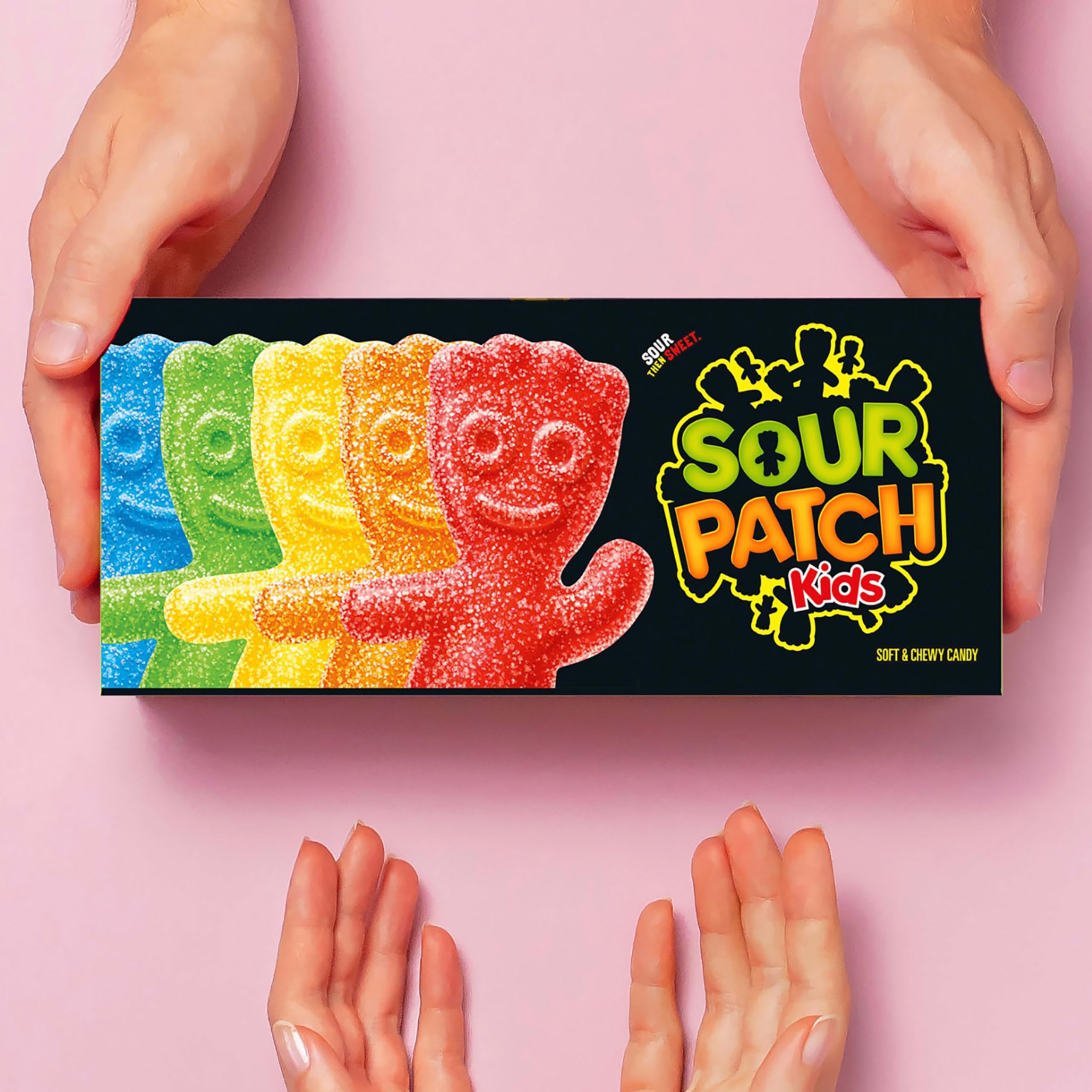 SOUR PATCH KIDS Confezione regalo di caramelle gommose morbide e gommose, confezione regalo, 8 ct | 8 scatole singole da 99,2 g, caramelle sfuse