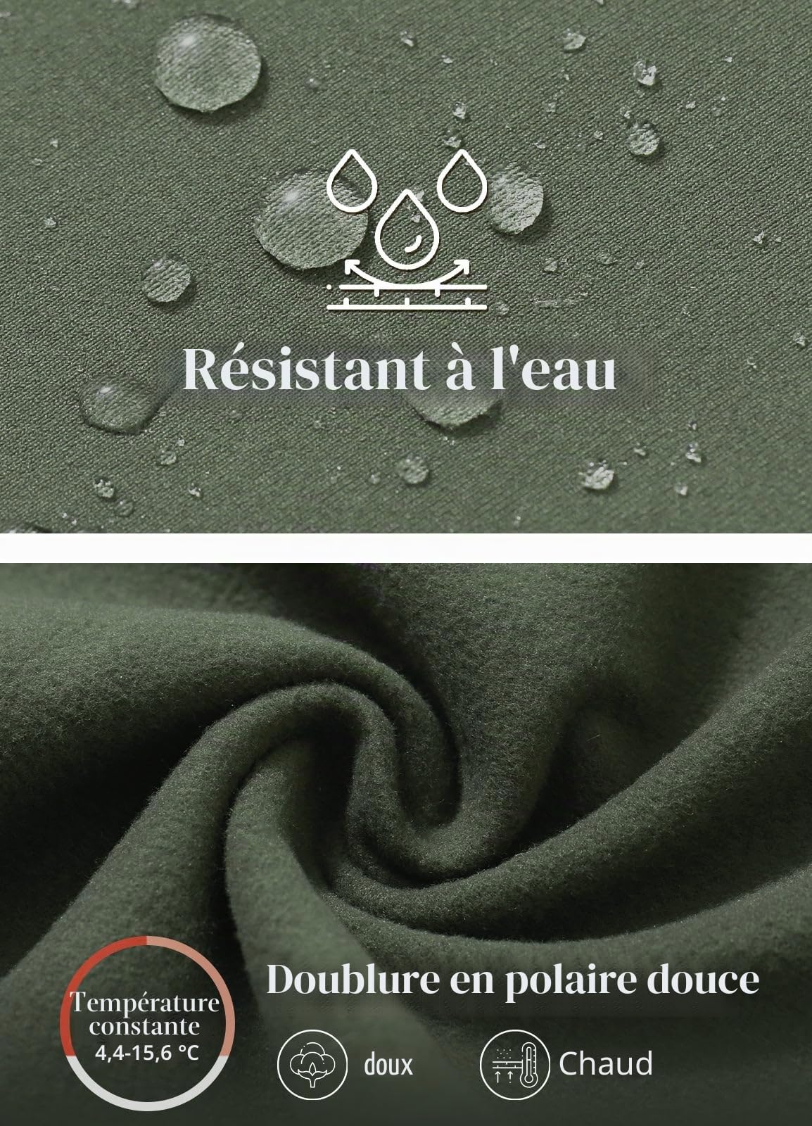 baleaf Legging évasé doublé en Polaire pour Femme - Pantalon de Yoga imperméable avec Poches Taille Haute d'hiver