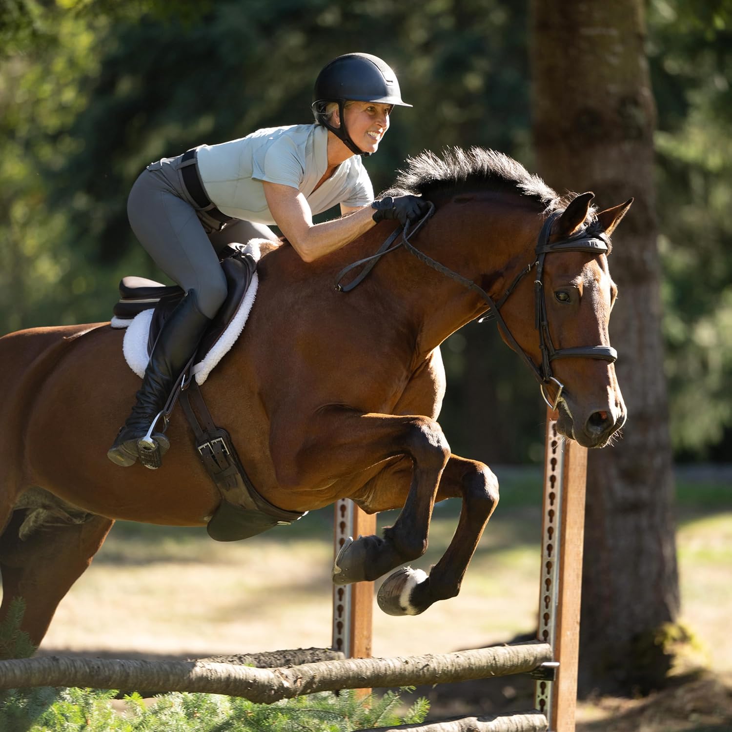 Precision Short Sleeve Quarter Zip Tech Riding Top - Feather Weight, Quick Drying Seamless Feel Design, Sun Smart
