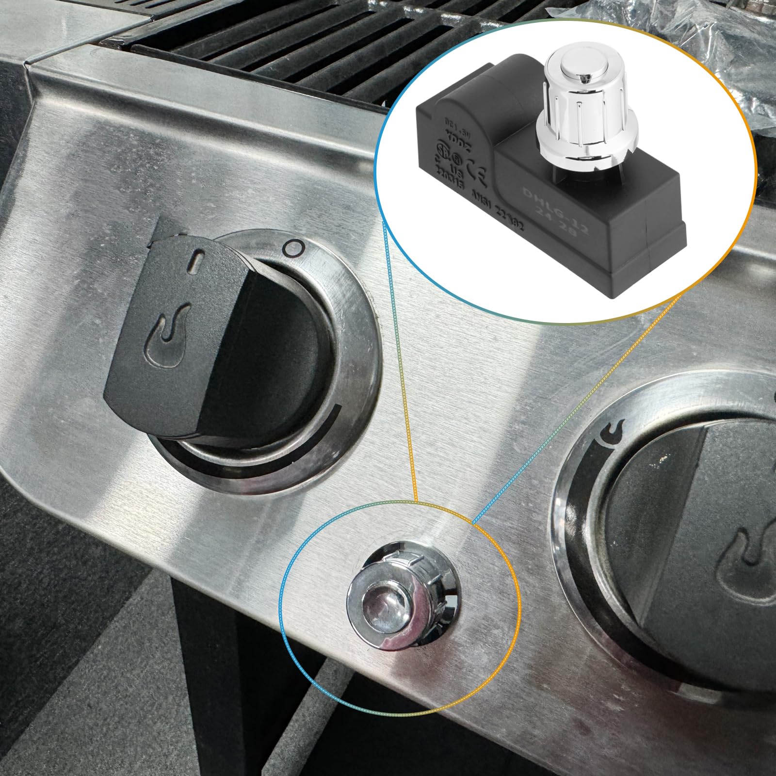 Char Broil Grill Parts Outlet AAA Battery Push Button Ignitor