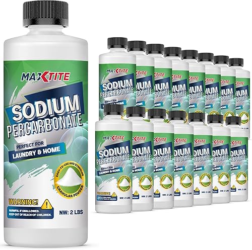 Miniatura 8 de Percarbonato de sodio (2 libras)  100% puro  Peróxido de hidrógeno sólidoblanqueador oxigenado  Limpiador multiusos para el hogar y la lavandería