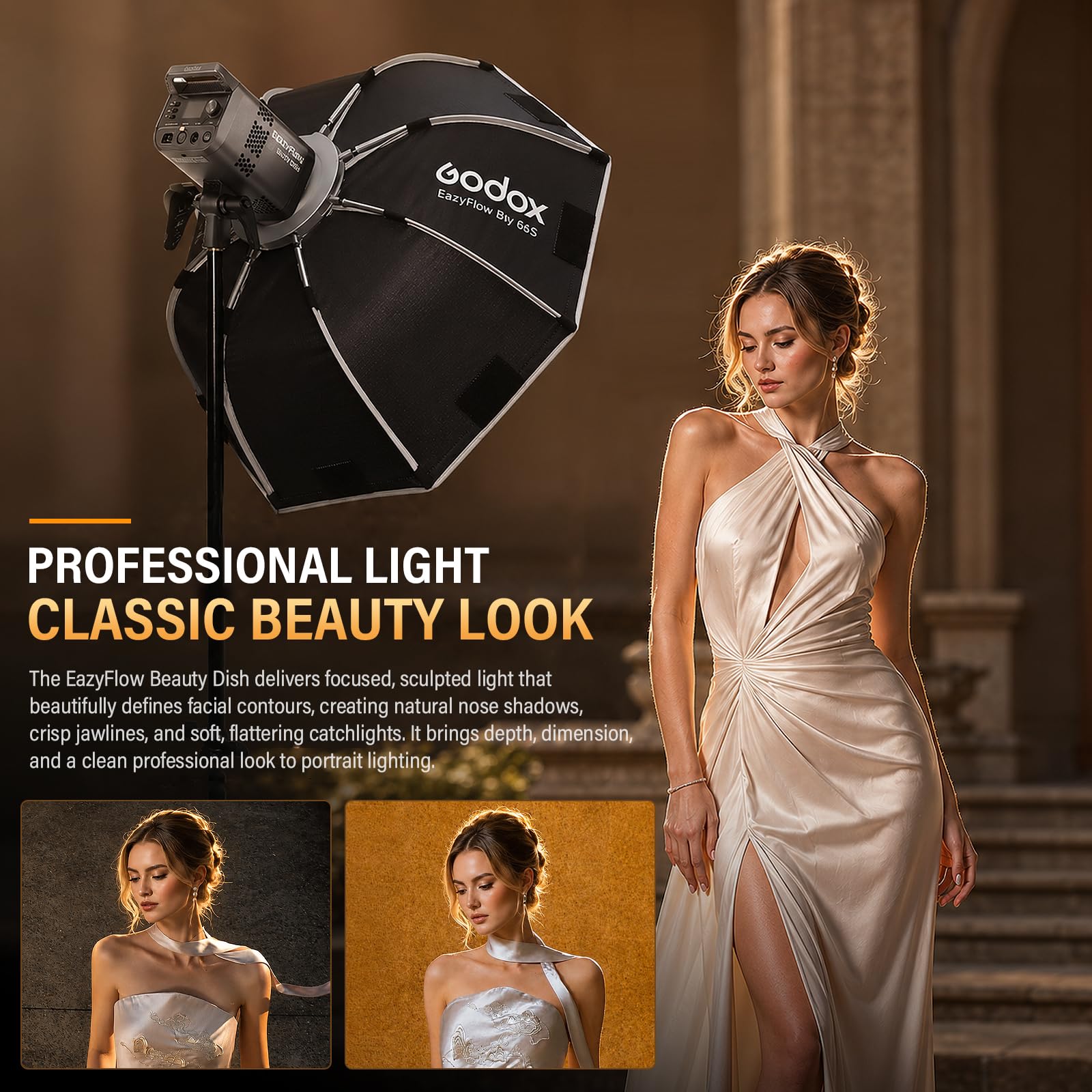 Godox EazyFlow Bty Bol de beauté pliable avec support Bowens 85 W