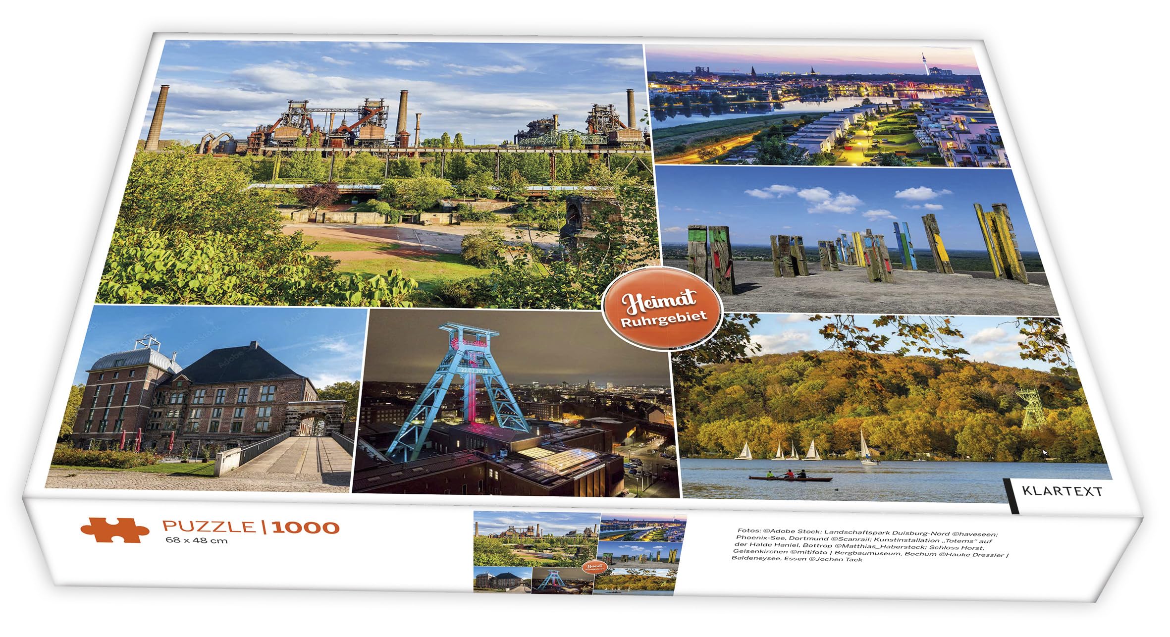 Puzzle Heimat Ruhrgebiet: 1000 Teile