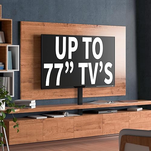 Miniatura 9 de VIVO Soporte de TV grande motorizado para pantallas de 37 a 77 pulgadas, soporte de TV de elevación vertical con control remoto, soporte de montaje