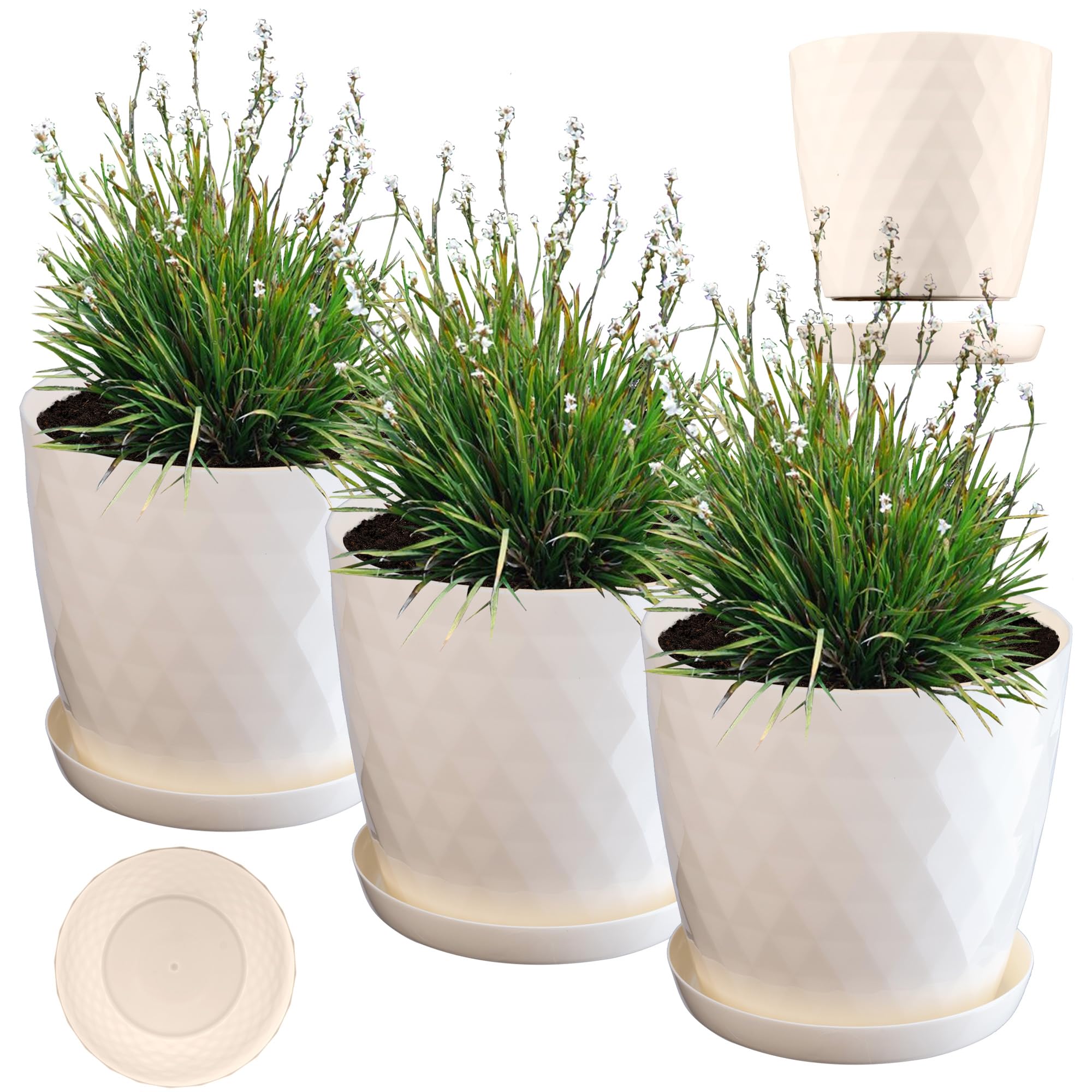 botle Bloempot sierpot incl. onderzetter bloembak 40 cm x 36,1 cm