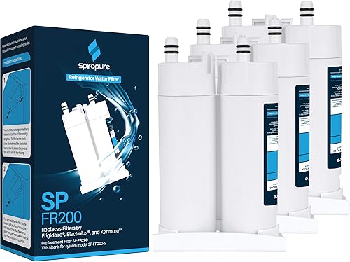 SpiroPure SP-FR200 Filtro de agua para refrigerador certificado NSF para WF2CB, EWF01, NGFC-2000, 1004-42-FA, PureSource2, PLHS269ZDB2, FRS26KF6EMG,