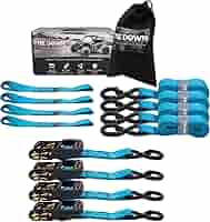 【AAKE】STRAP DOT KARA T Amazon.com: Tie Down 1.5 inch x 8 ft Blue Heavy Duty Ratchet