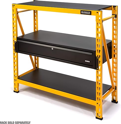Miniatura 4 de DEWALT Kit de Accesorios de Superficie de Trabajo y Cajón con Cerradura, Compatible con Estante de Almacenamiento de 4 Pies, Capacidad de Superficie