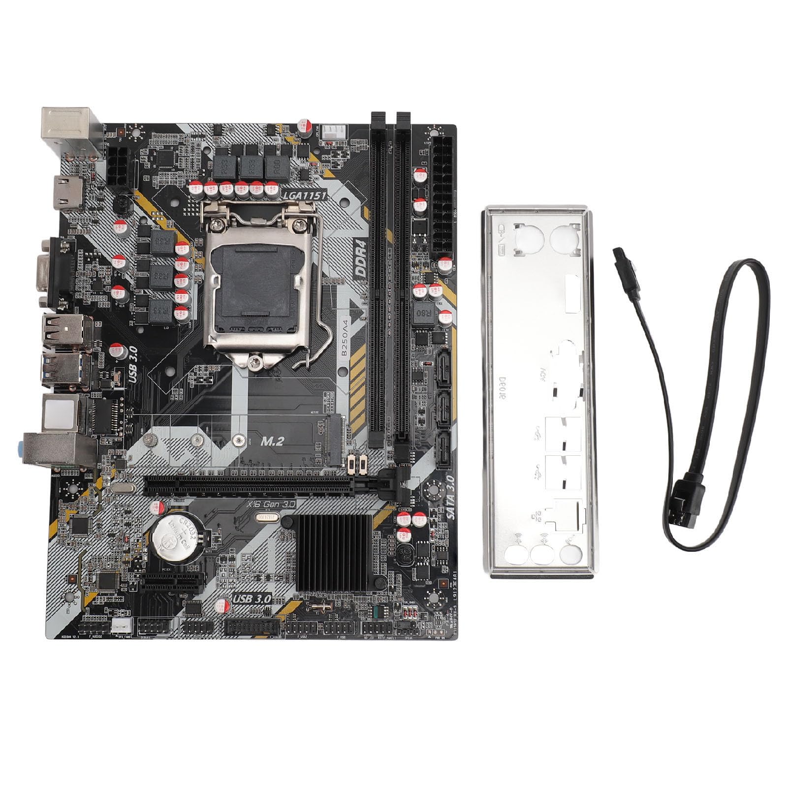 Scheda Madre Professionale B250A4 con Scheda LAN Gigabit e Interfaccia M.2 a Piena velocità, Supporta Processori a 1151 Pin per Utenti Dalla Sesta Alla Nona Generazione I3 I5 I7 Celeron
