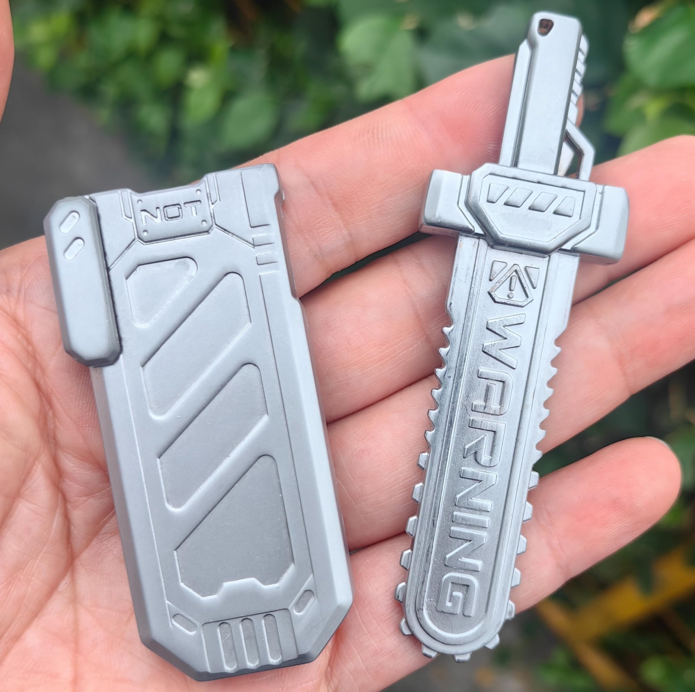 T-Conceal EDC Fidget Sliders Fidget Toys Stress Relief for Adults Metal Toy Mechanical Push Stress Relief Toy Sword Style Fidget Toy for (Silver) - Image 4