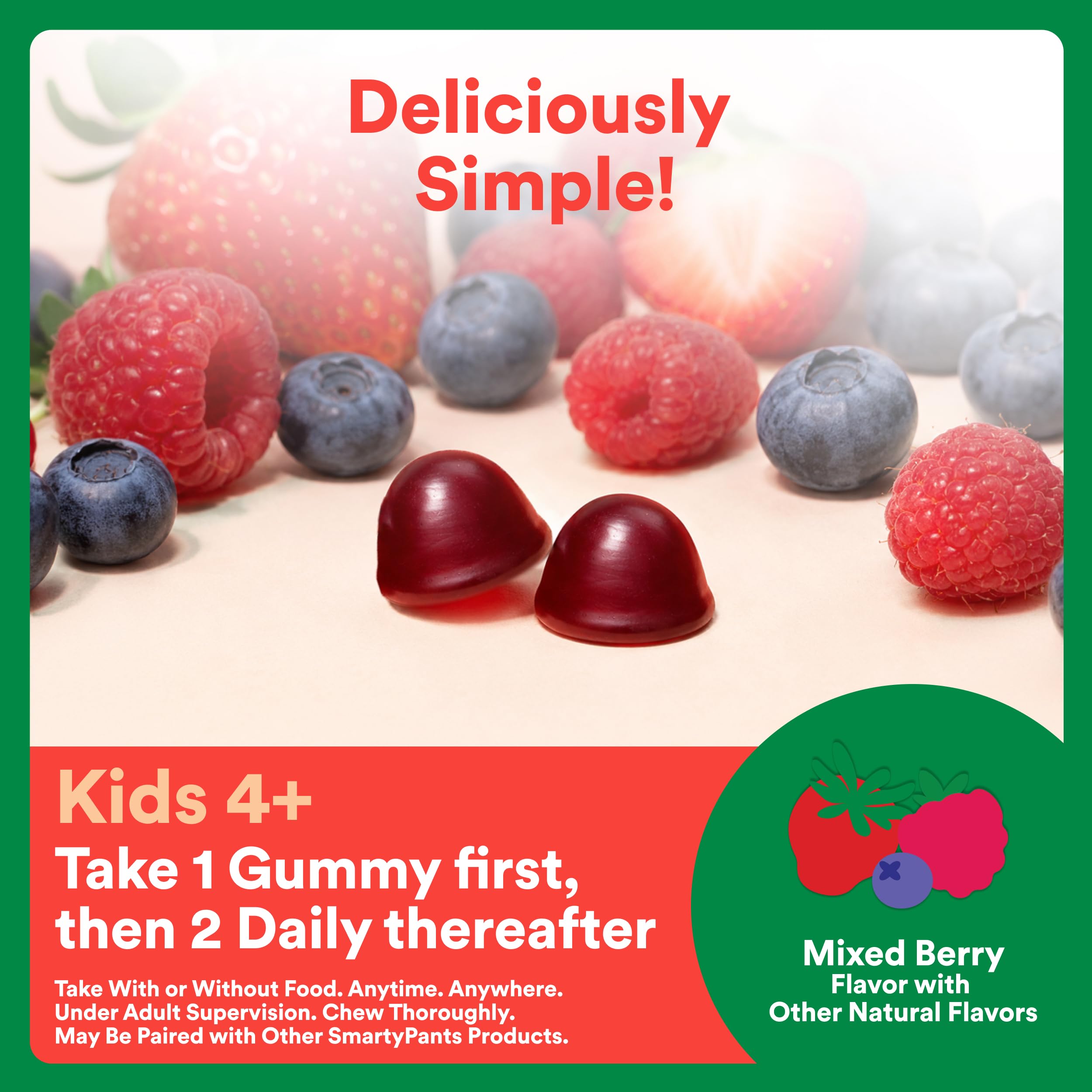 SmartyPants Kids Digestive Fiber & Veggies Gummies, Inulin, Vegan, 60 Ct — Amazon image 6