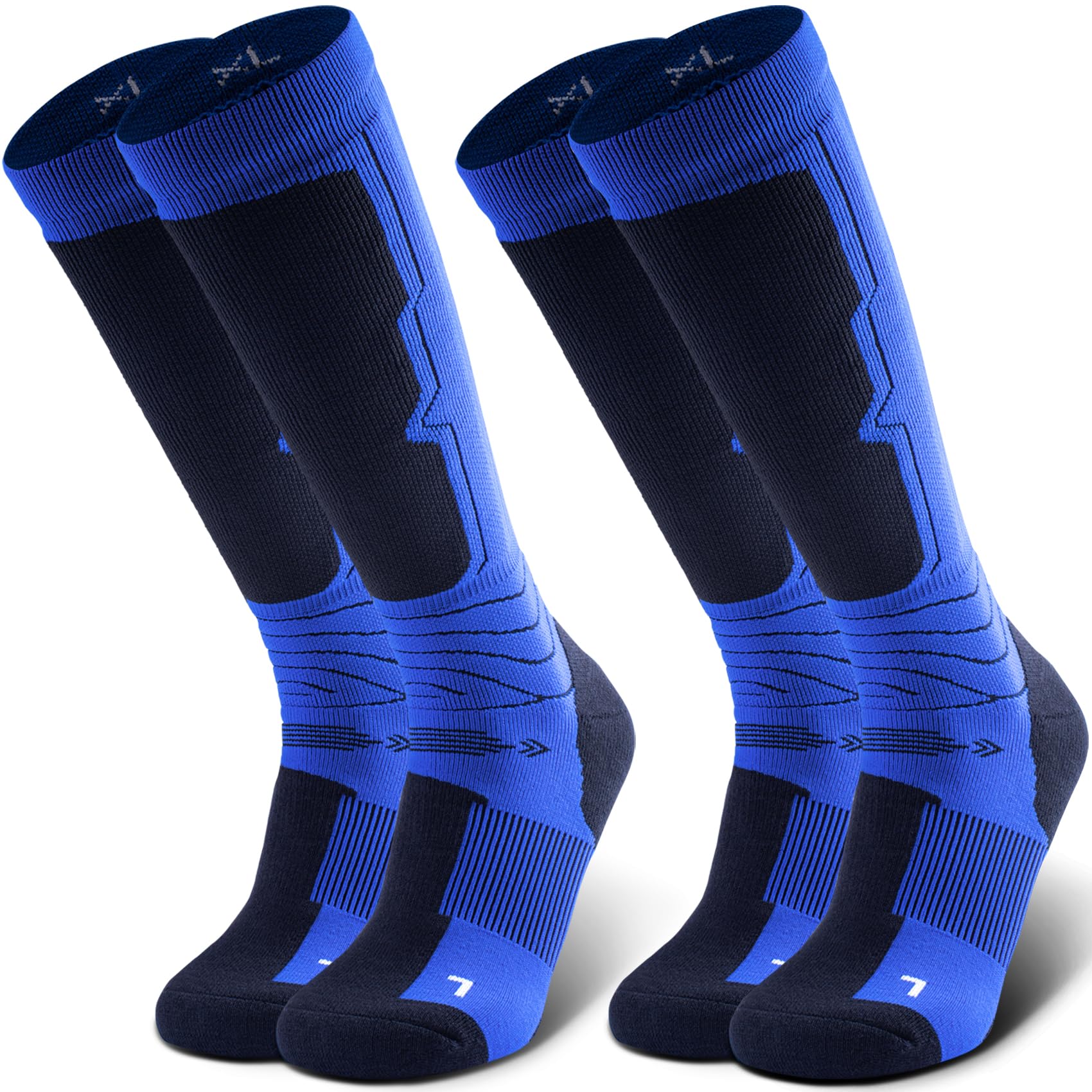 Calcetines de esquí de lana merina, Calcetines Termicos Largos, Paquete de 2 para esquí, snowboard, invierno cálido