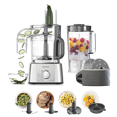 Immagine del prodotto Kenwood Robot da Cucina MultiPro Express FDP65.590SI con Ampia Gamma di Accessori, Ciotola di Capacità 3 L, 2 Velocità+Pulse, dotato di Sacca Smart Store, sistema Express Serve, Silver