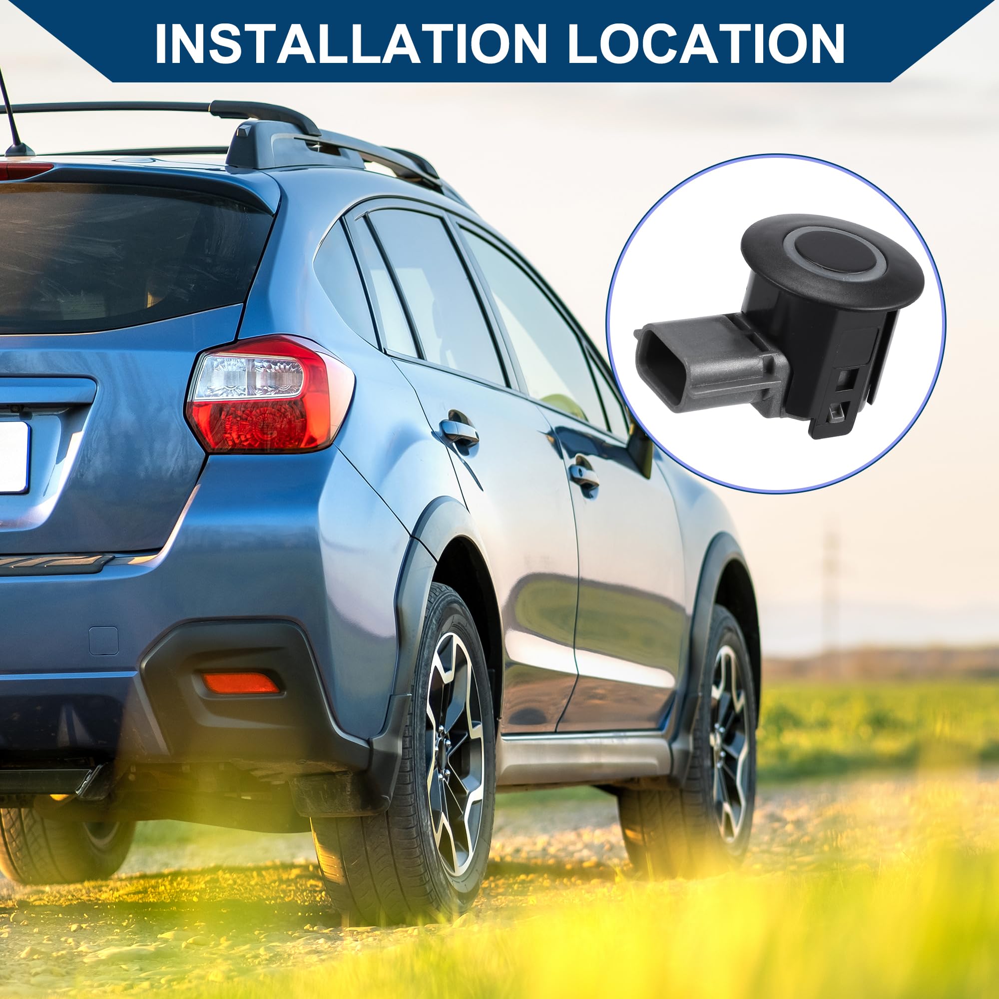 Hihaha 25994-3JA0C, 259943JA0B, 259943, 259943TA2E Rear Bumper Backup Parking Sensor for Nissan Pathfinder 2013-2017 / Car/Plastic Metal / 1 Pcs Black