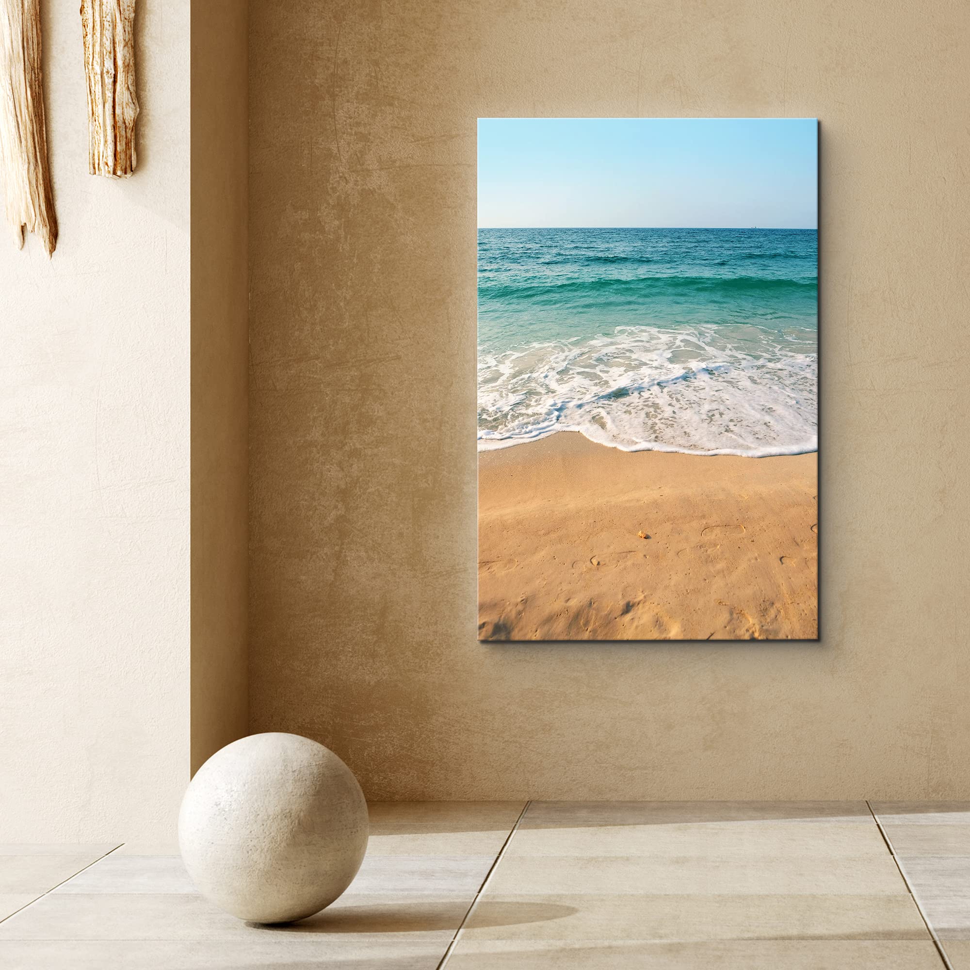 Amazon.com: SIGNFORD Canvas Print Wall Art Sandy Beach Shore
