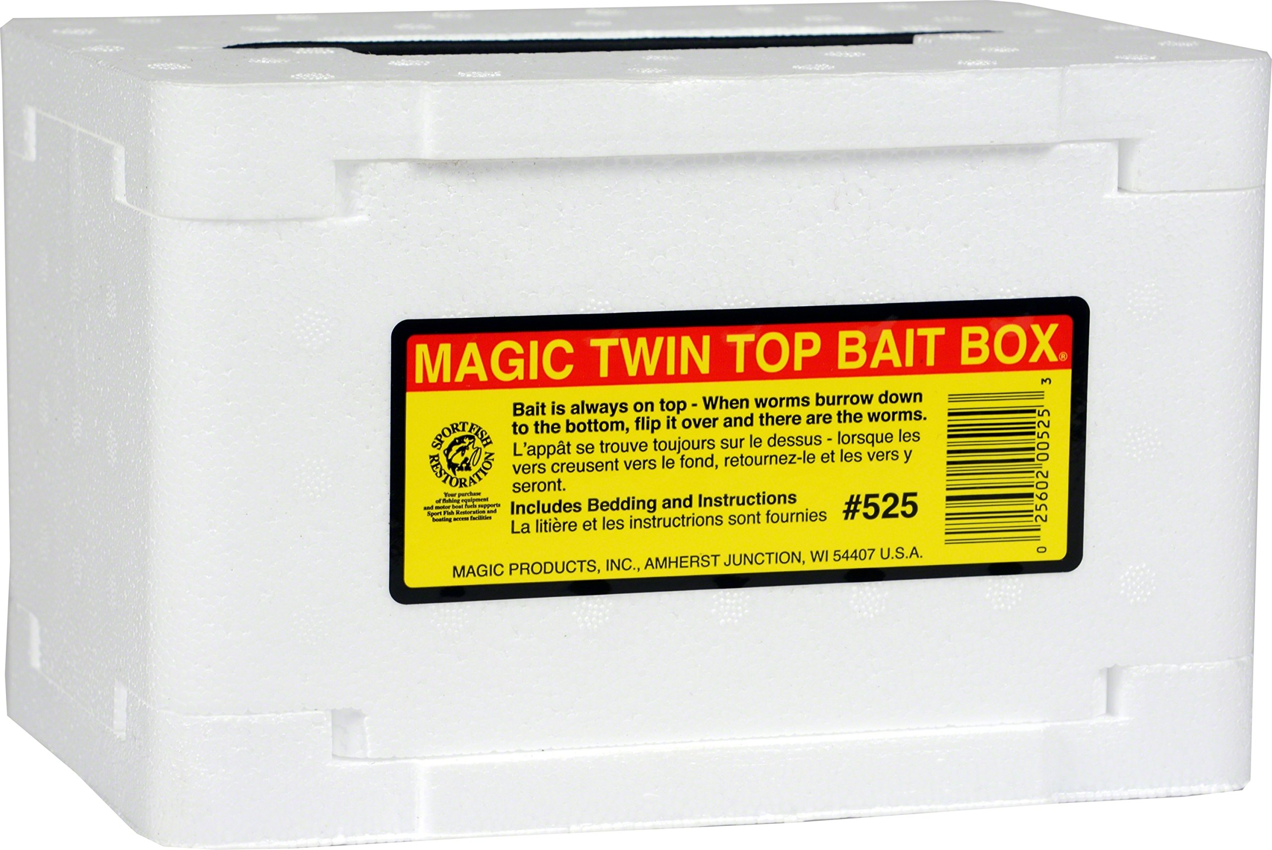 CormoranSportsman Supply Inc. Magic Bait Box 8-Inch Twin Top, Clear