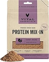 Vista 1 de Vital Essentials - Mezcla de proteína liofilizada cruda para mezclar en comida para perros, topping de pavo molido para perros, 6 onzas