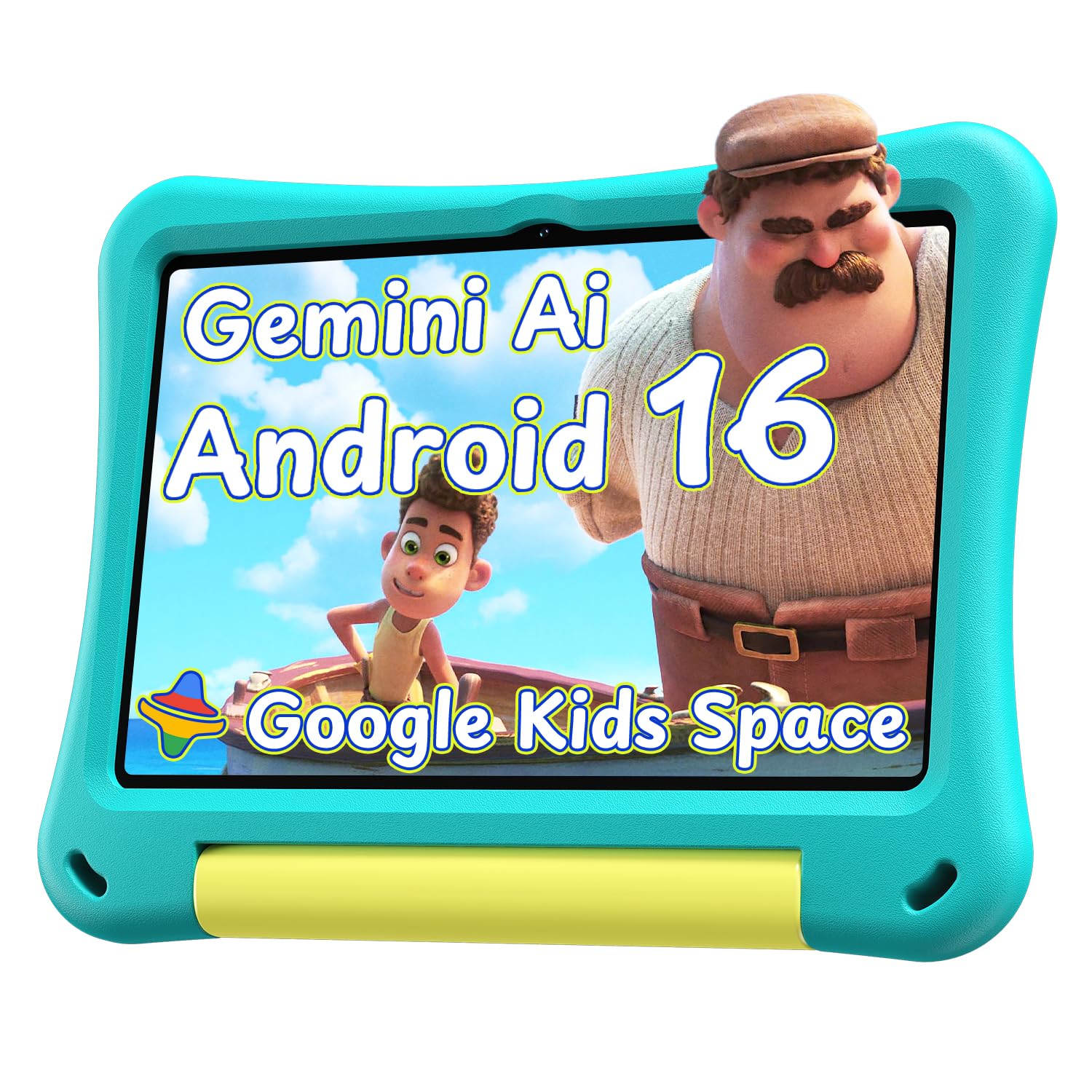 Kids Tablet 10 Inch, Android 16 Tablet with Parental Controls, EVA Case | 20GB RAM, 32GB Storage, 1TB Expandable, 6000mAh Battery, Wi-Fi 6, Bluetooth 5.4, Dual Cameras, Teel Shockproof Case