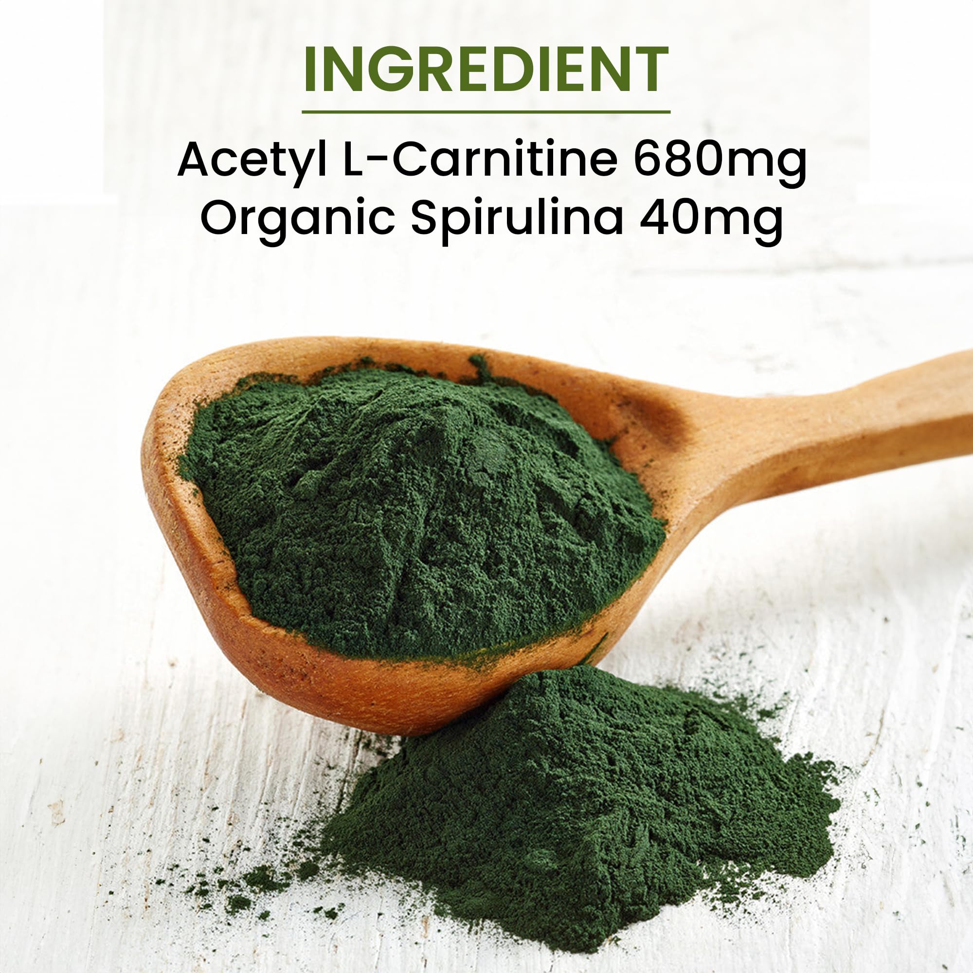 Amazon.com: Green Organic Supplements Acetyl L-Carnitine, Carnitine, ALC,  High Absorbable, Non-GMO, Gluten-Free (Pack of 2) : Health & Household
