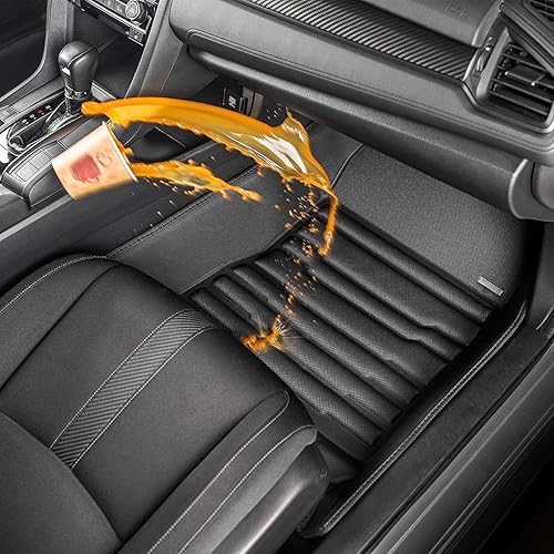 Miniatura 6 de Alfombrillas de goma para todo tipo de clima para Ford Escape 2020-2022, el juego completo incluye la primera y segunda fila de cobertura máxima,