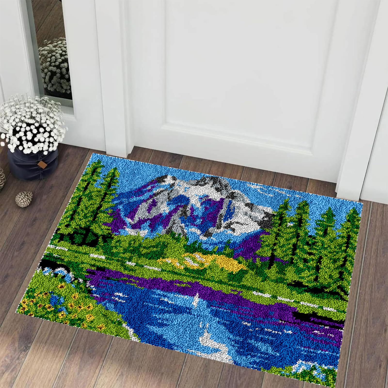 Kit Gancio a chiavistello Tappeto Fai da Te Tappeto Kit da Ricamo Kit Gancio Latch Tappeto Fare Realizzazione Tappeti Kit Kit Tappetini di 3D Grandi Dimensioni Fatti A Mano 69 x 102 cm