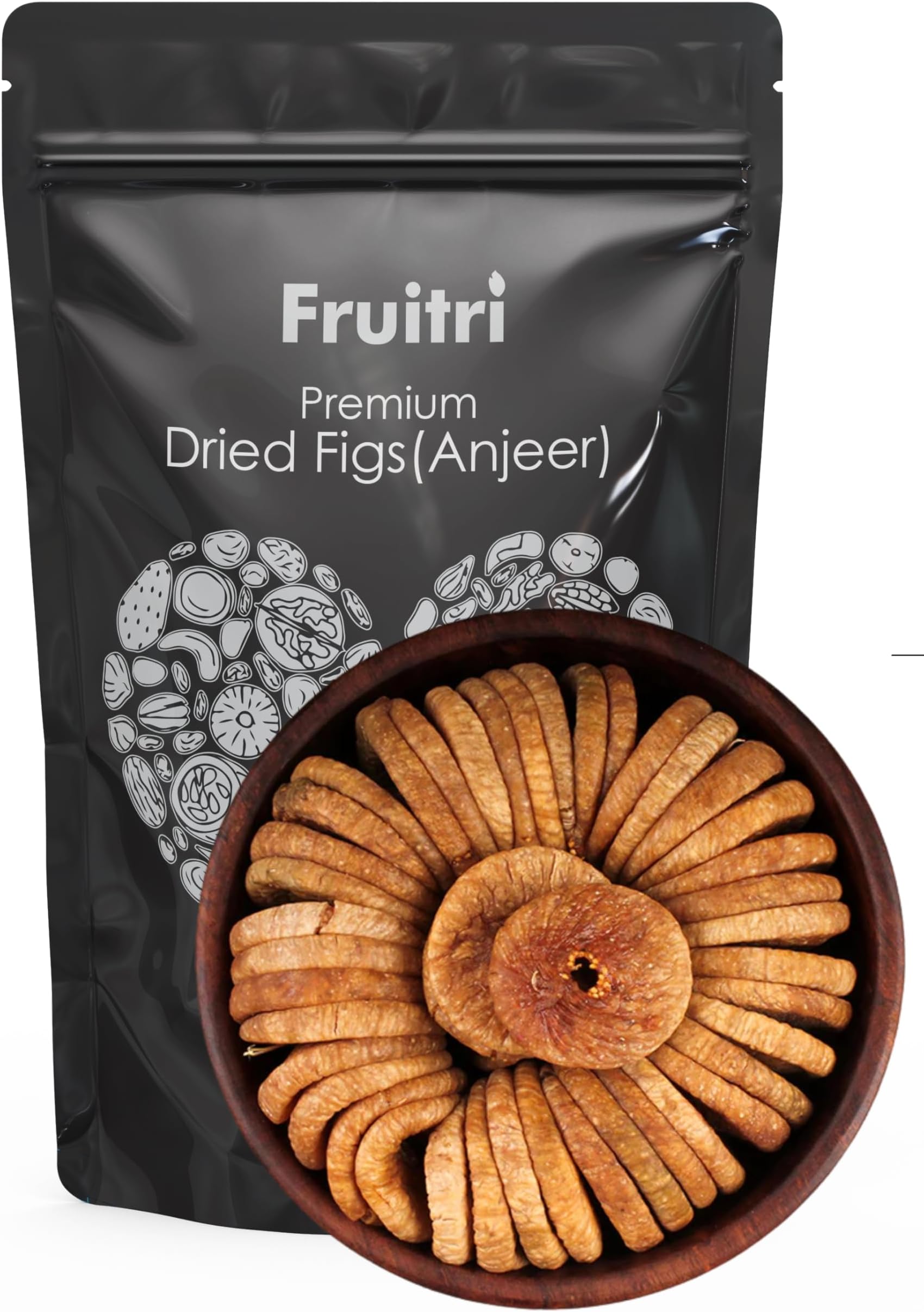Fruitri Premium Dried Figs (Anjeer) – 500g | Naturally Sweet | No Added Sugar | No Preservatives | Source of Dietary Fiber