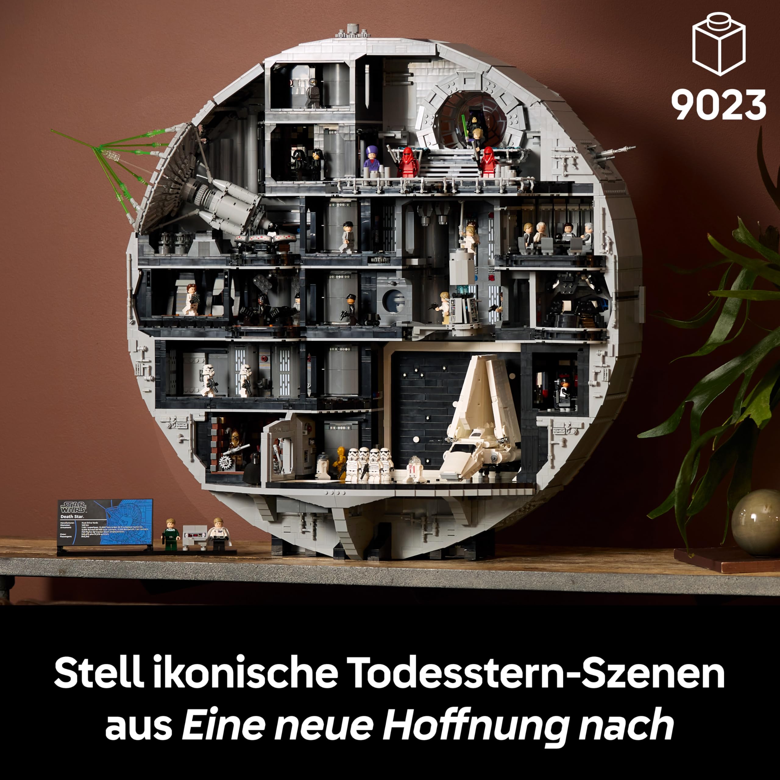 LEGO Star Wars Todesstern - Bauset für Erwachsene - Interaktives UCS-Ausstellungsmodell mit 36 Minifiguren inkl. Luke Skywalker, Han Solo & Darth Vader - Geschenk für Männer, Frauen und Fans - 75419