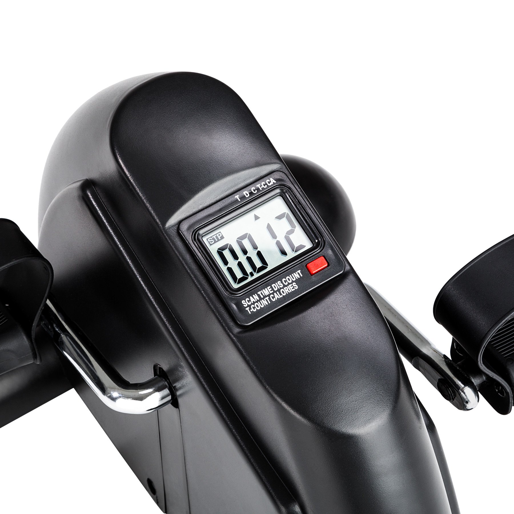 tectake® Mini Cyclette da Casa Versatile 40x35x32cm, Pedaliera riabilitazione per Gambe e Braccia, Display LCD, Ideale Pedaliera per Anziani, Fitness, Gym e Palestra per Casa e Ufficio - Nero