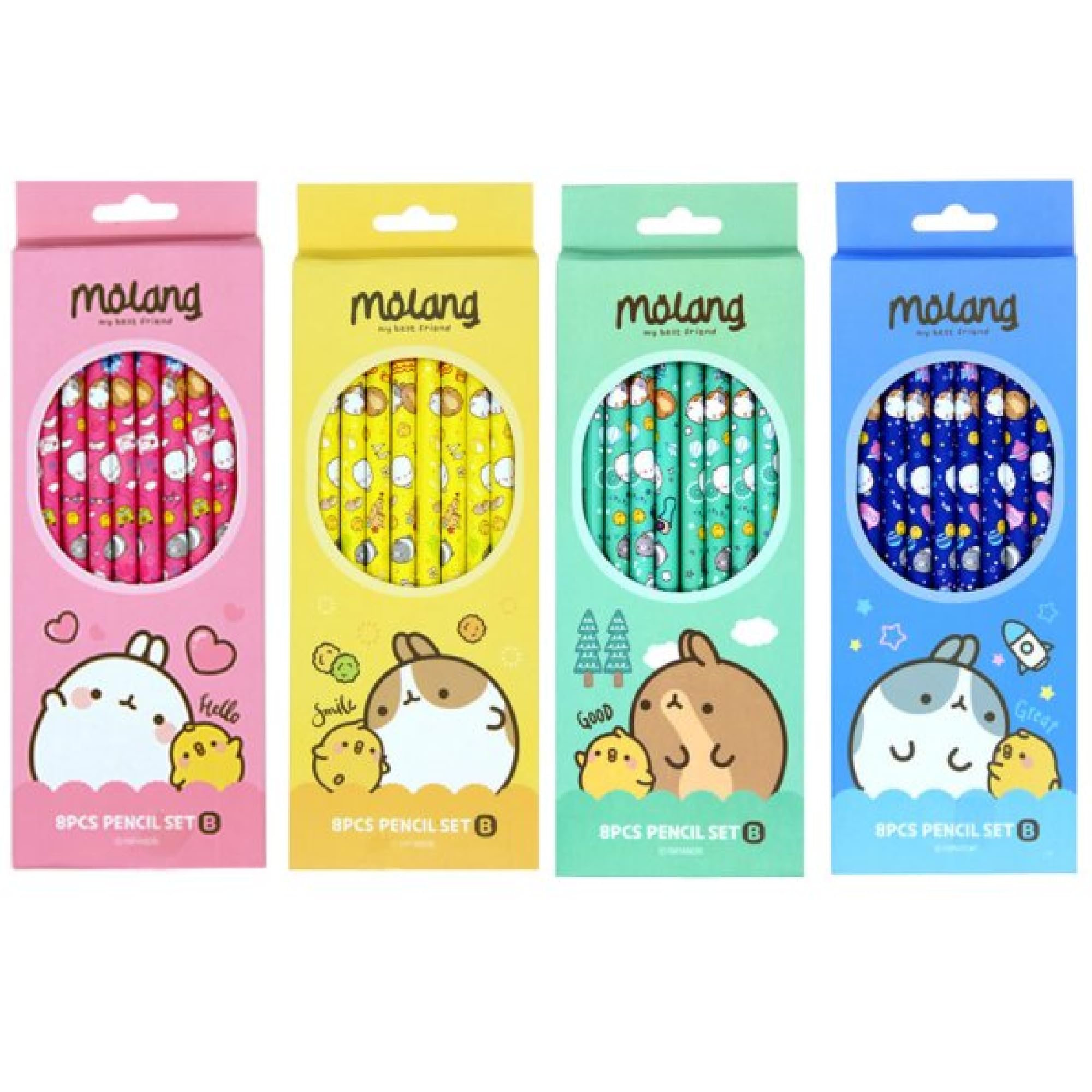 【非売品】 みほん字入り 北海道版 50円エゾオコジョ 20面シート みほん Amazon.co.jp: Molang 8本鉛筆セット 1パック - ソフト#B鉛筆芯