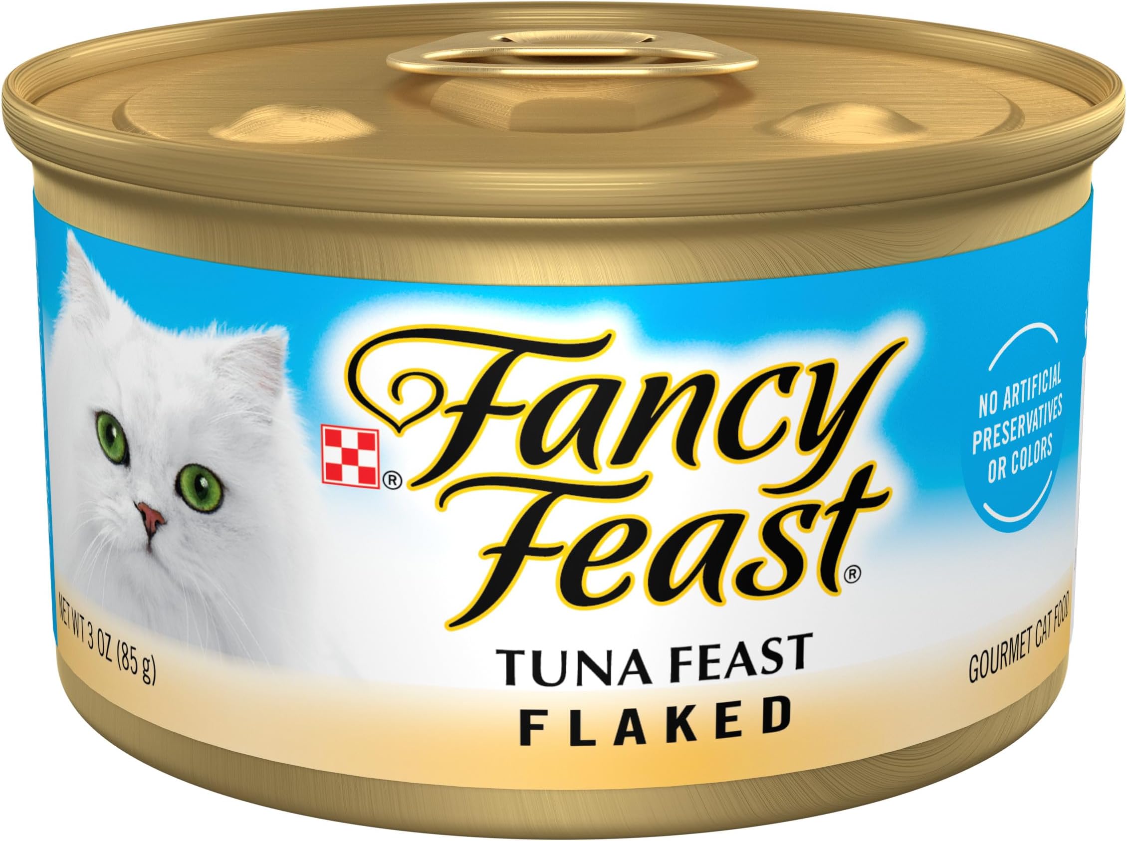 Purina Fancy Feast Wet Cat Food Flaked Tuna Feast - (Pack of 24) 3 oz. Cans