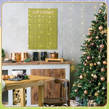 Fullhawl 12 Pcs 12 Pcs Dry Erase Wall Calendar Undated Planner, Light