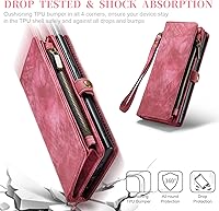 Vista 7 de Asuwish Funda de teléfono para Samsung Galaxy Note 20 Glaxay Note20 5G con cremallera, funda desmontable con protector de pantalla de vidrio