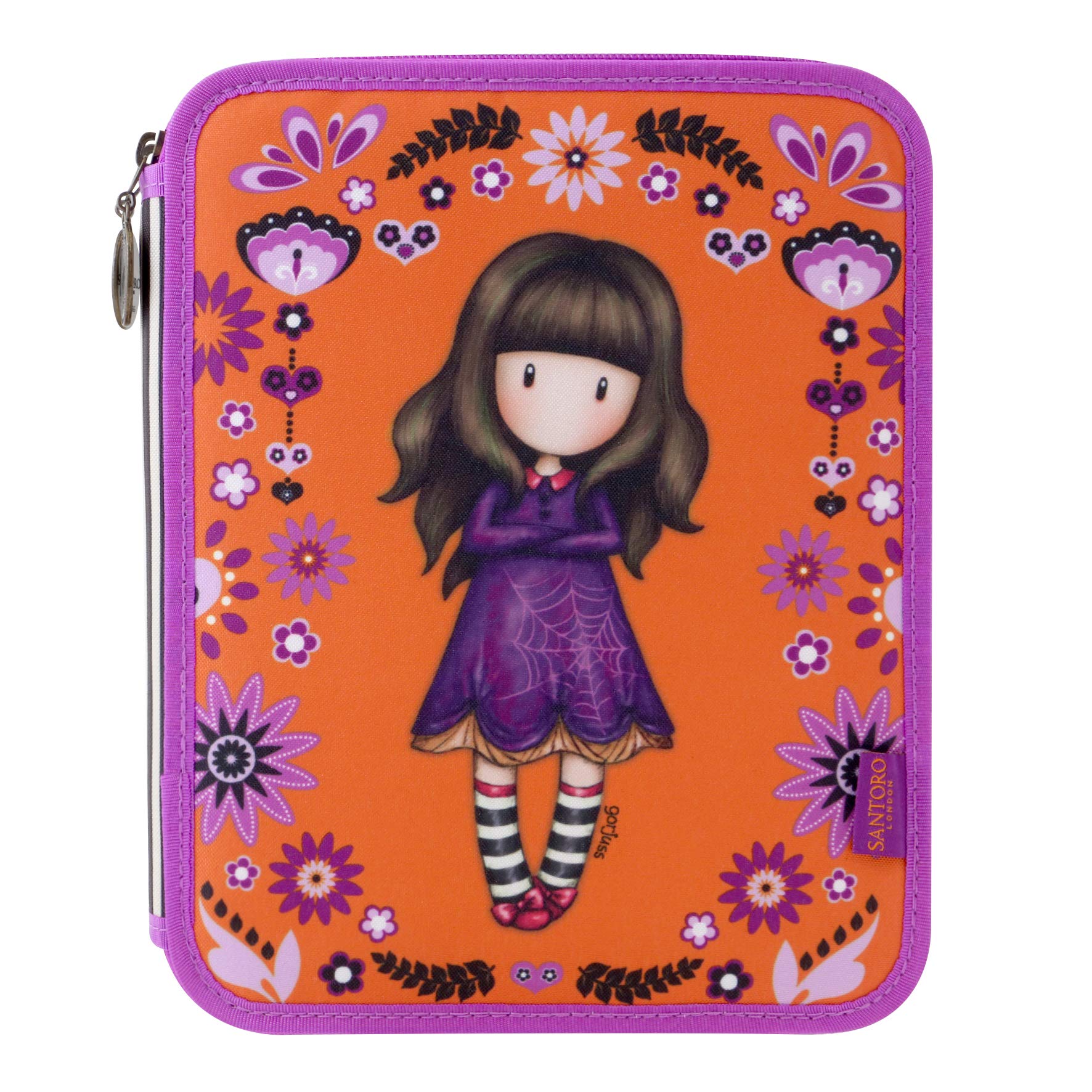 SANTORO GORJUSS Plumier Doble Monedero, Unisex infantil, Naranja (Naranja)