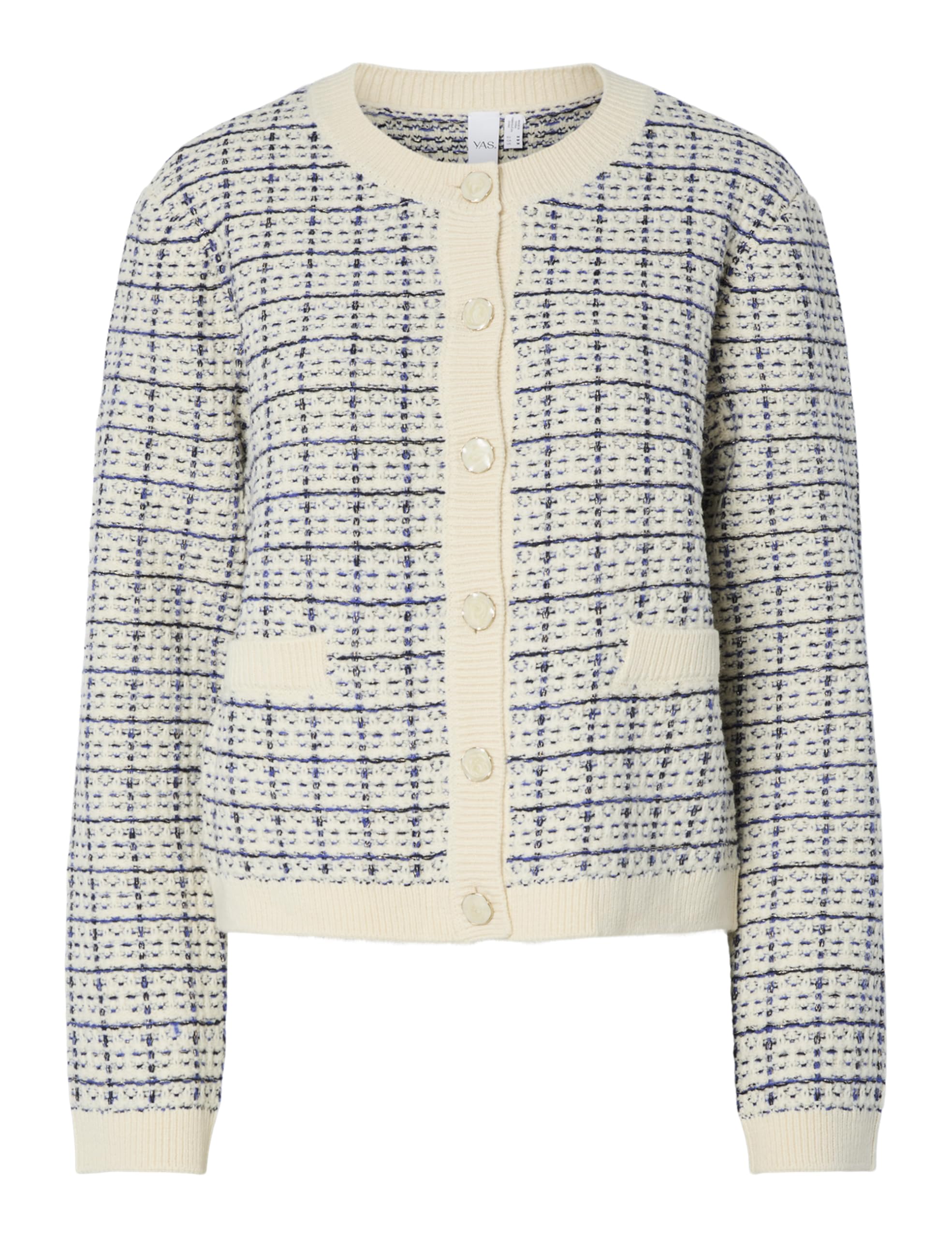 Y.A.S Yaslivia Ls Short Knit Cardigan Noos, brzoza, M