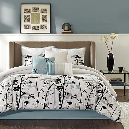 Madison Park - Juego de edredón Madison Park Carmel con 7 piezas