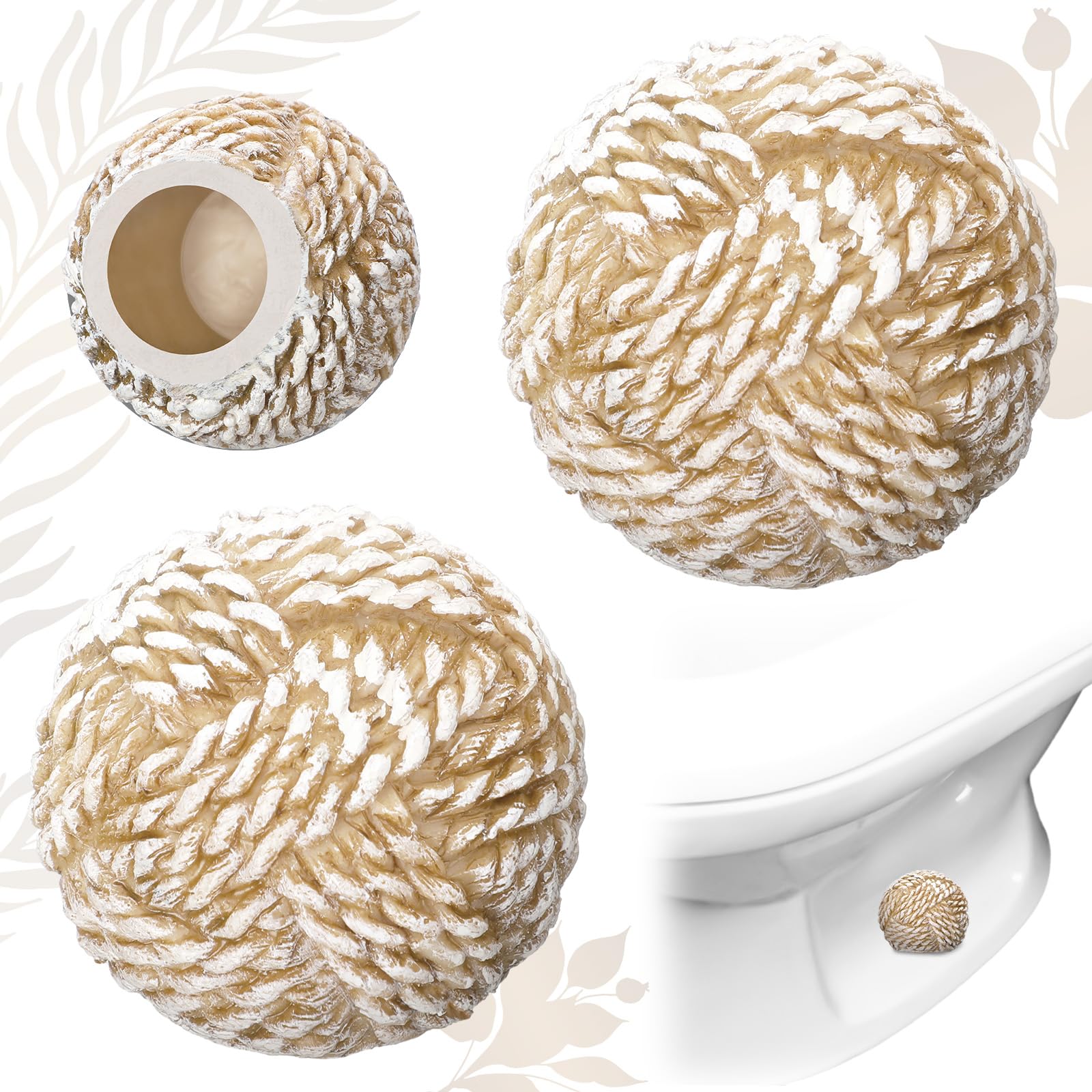 Amazon.com: Wonderjune 2 Pack Toilet Bolt Caps Decorative Boho Knots