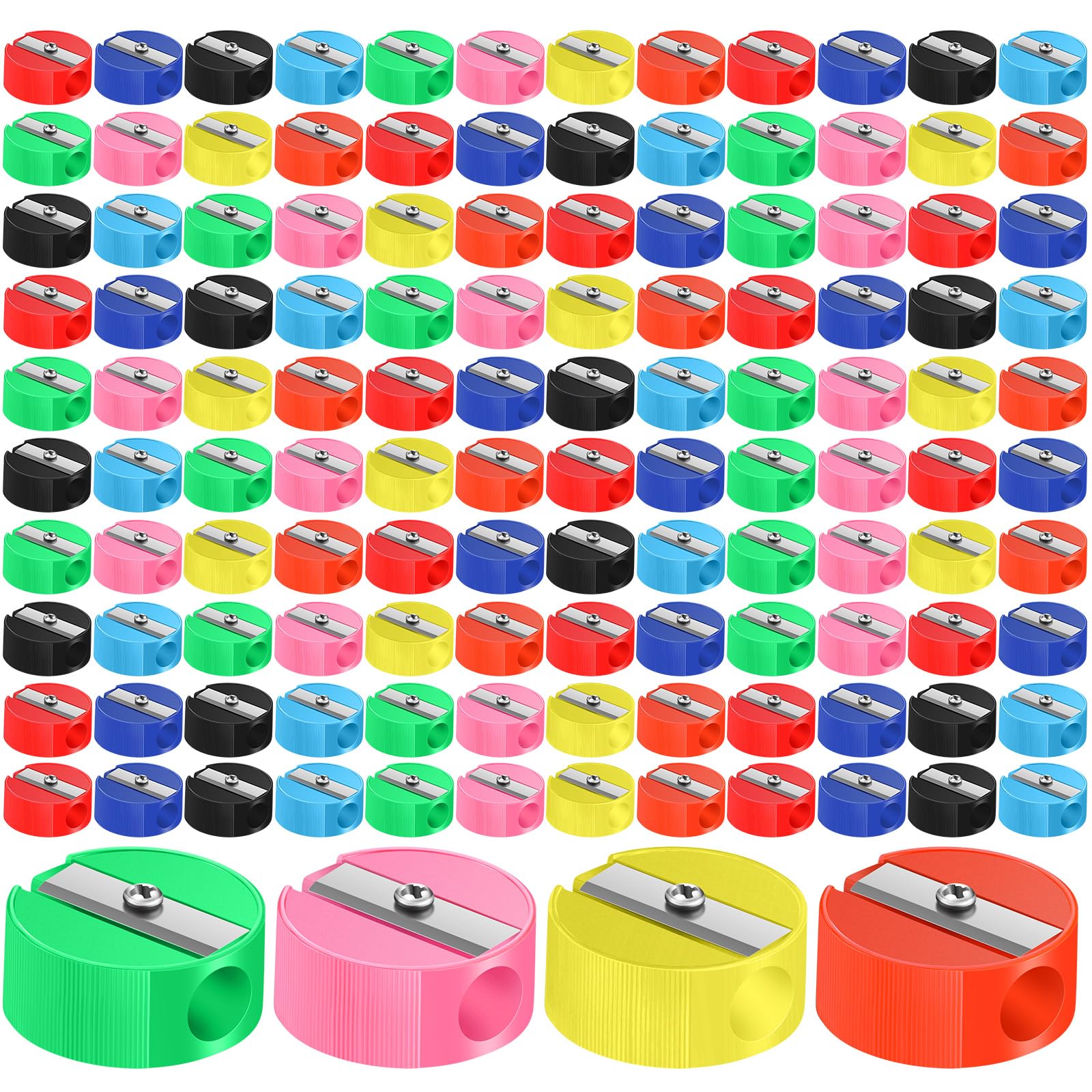 Taille-crayons en vrac Glenmal lot de 210 mini pièces colorées pour classe