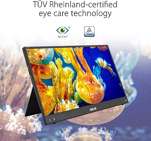 Miniatura 8 de ASUS ZenScreen Monitor portátil USB-C de 16 pulgadas (15.6 pulgadas visible) 1080P (MB16AHV)  Full HD, IPS, filtro de luz azul, antirreflejo, mini