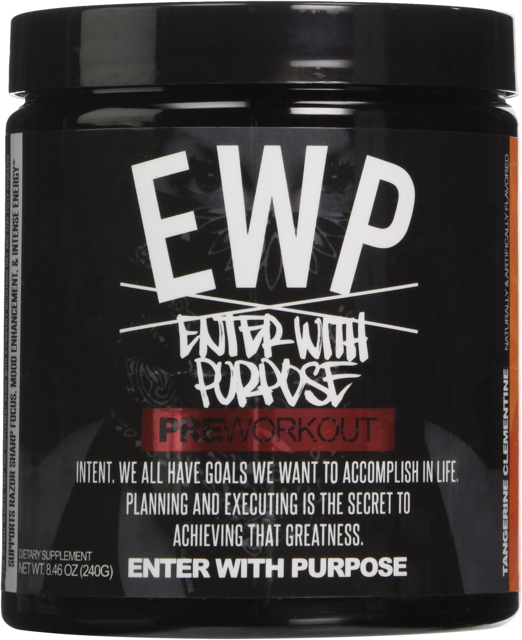 Run Everything Labs Enter with Purpose Pre-Workout Powder, Tangerine Clementine, 8.46 Ounce
