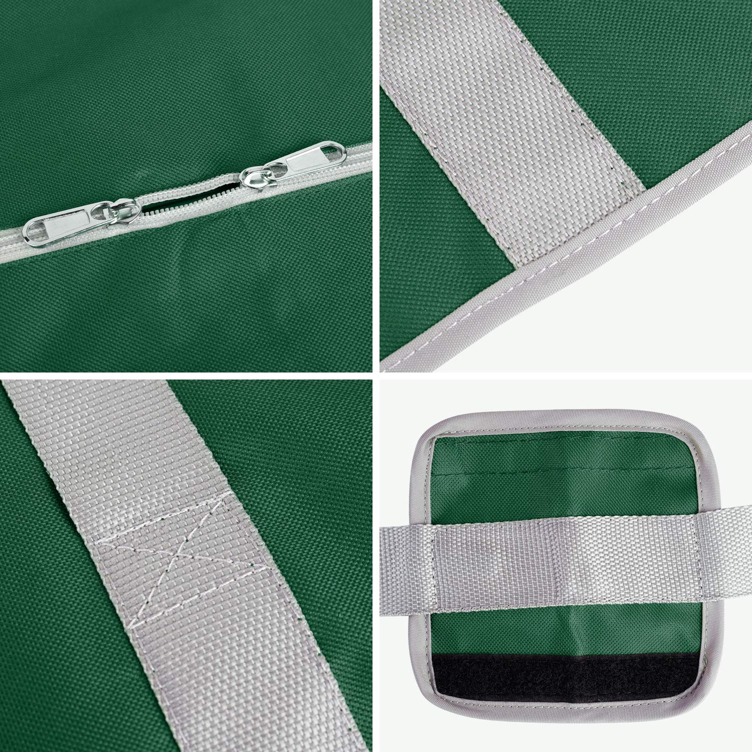 SALCAR Borsa contenitiva Oxford 600D, resistente, anti-lacera, impermeabile, con cerniera e maniglie, per materassi, cuscini, coperte, piumini, verde
