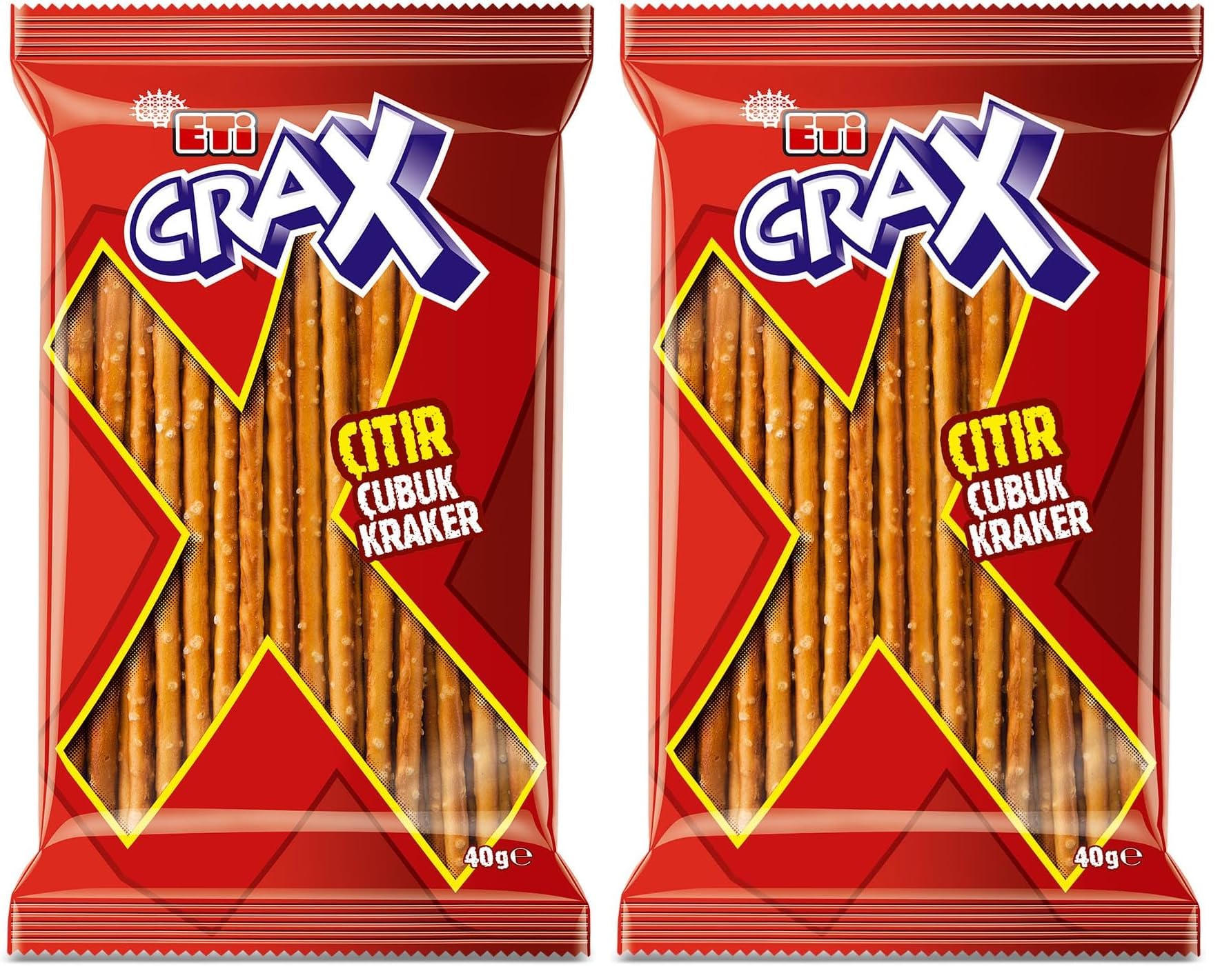 Eti Crax Sade Çubuk Kraker 40 g (2 paketi)