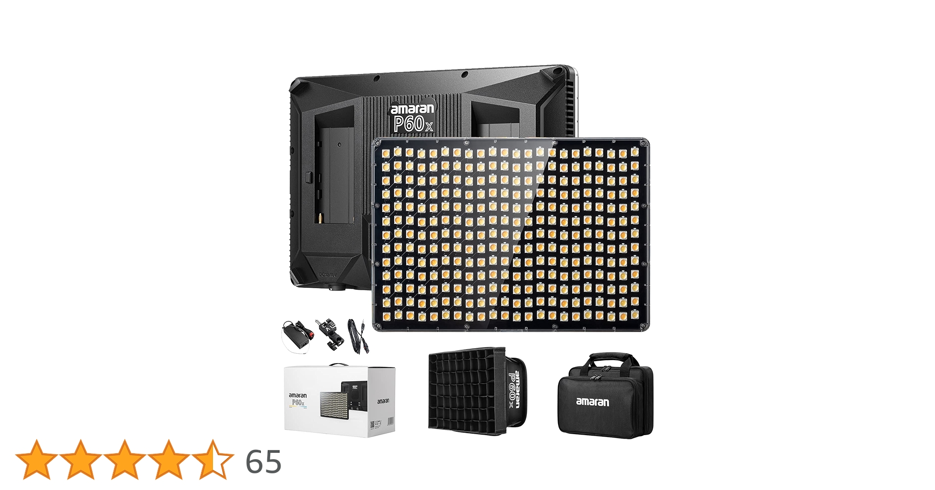 Aputure amaran P60x 2個セット Amazon | Aputure Amaran P60X LEDライト 平面LEDライト CRI≥95