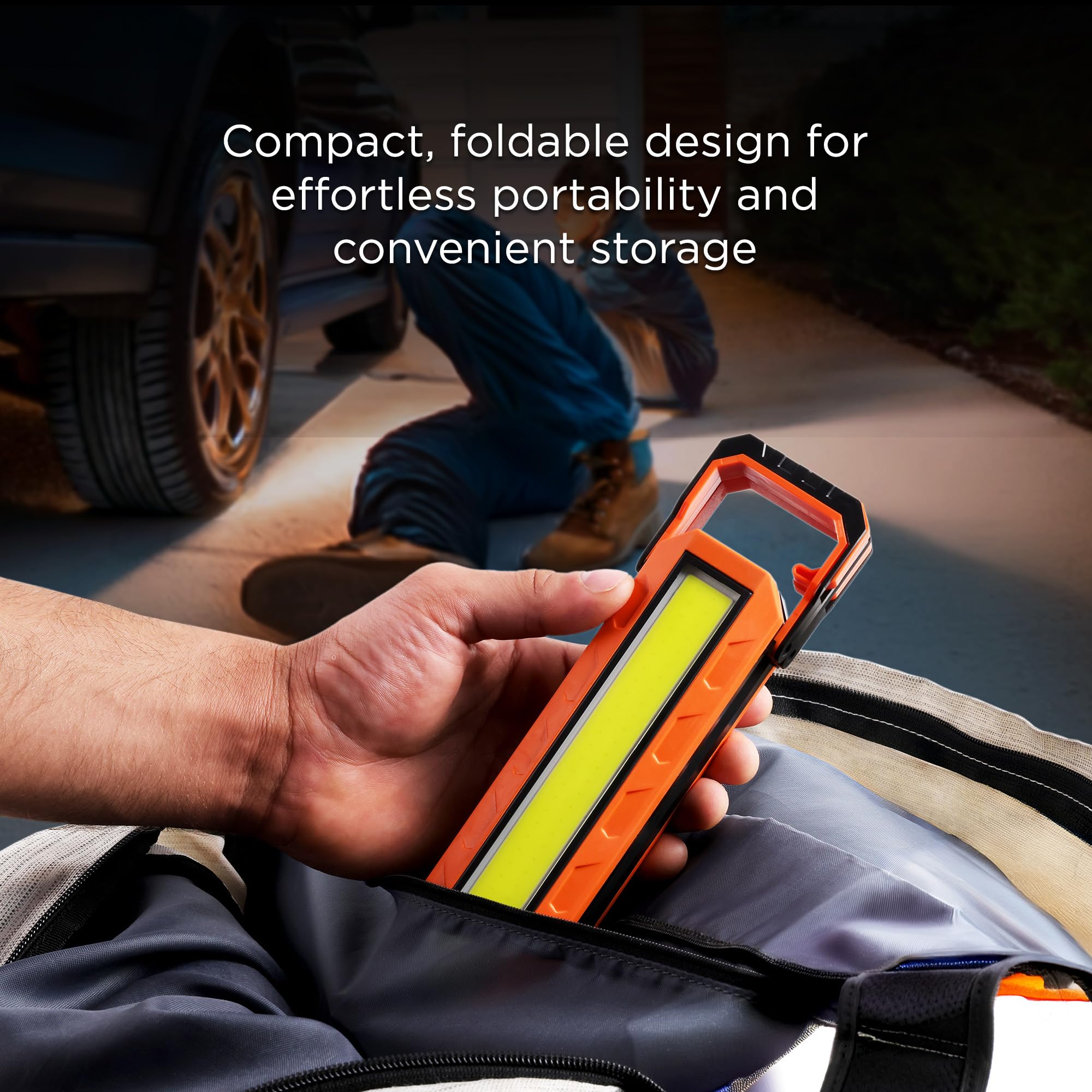 Mechanic Light BLACK DECKER LED Work Light 2-Pack, 300 Lumens AA  Battery-Powered... Black Light Flashlight, image size:2000x2000