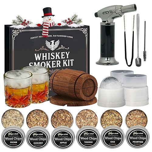 Birthday Gifts for Men Whiskey Smoker Kit Bourbon Cocktail with