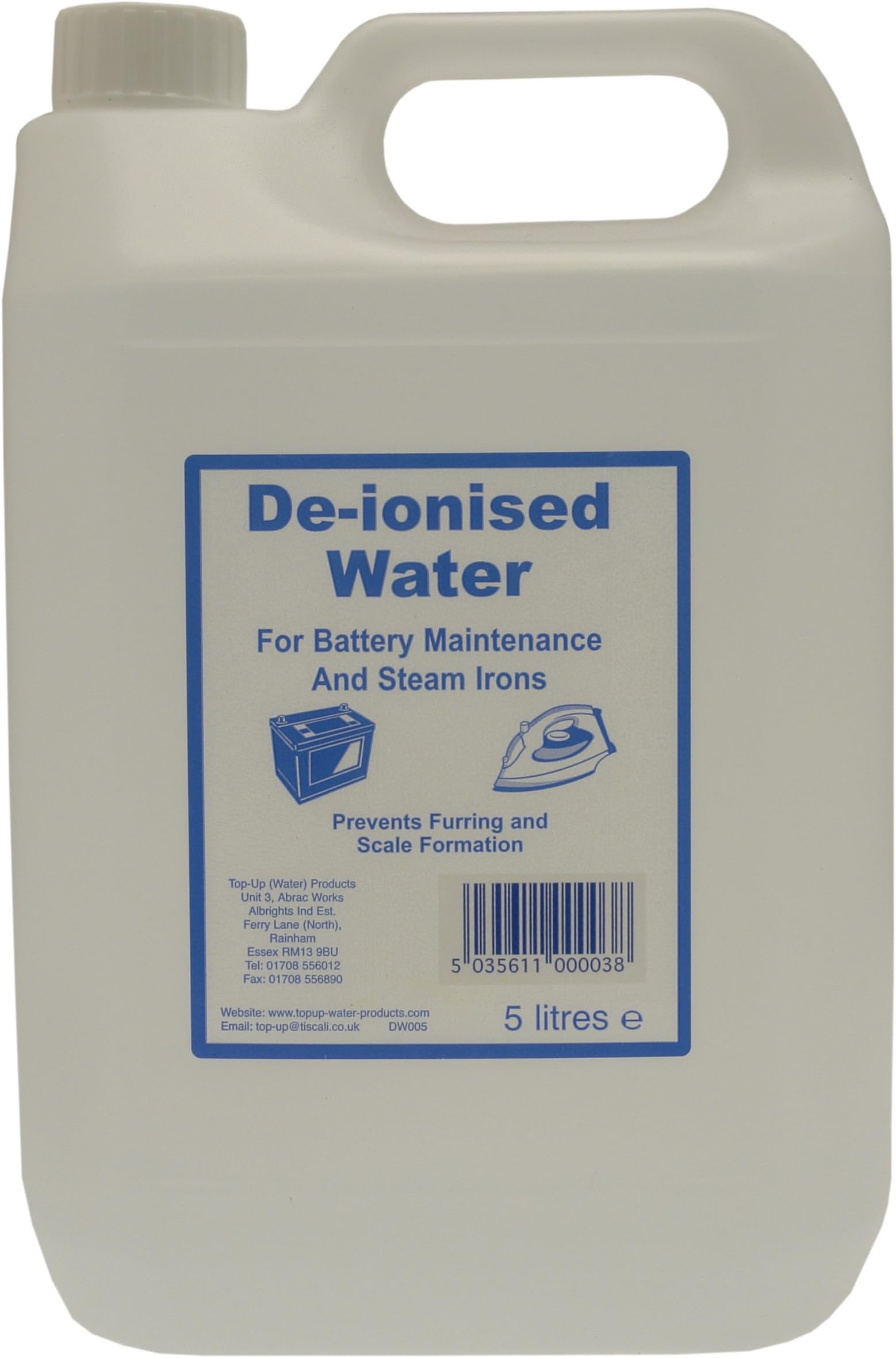 TUW TUW5 De-Ionised Water, 5 Litre