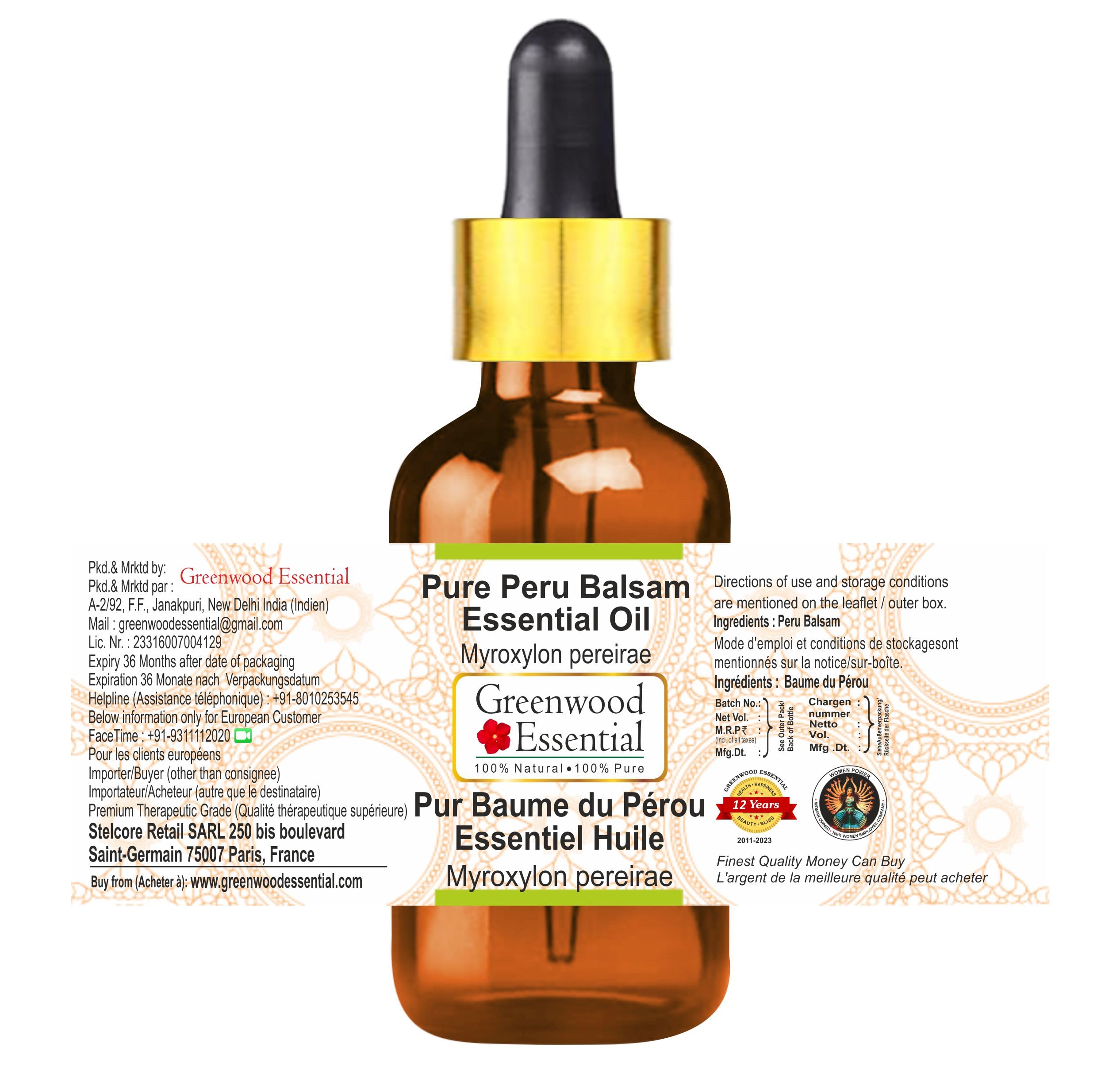 Amazon.com: Greenwood Essential Peru Balsam Essential Oil