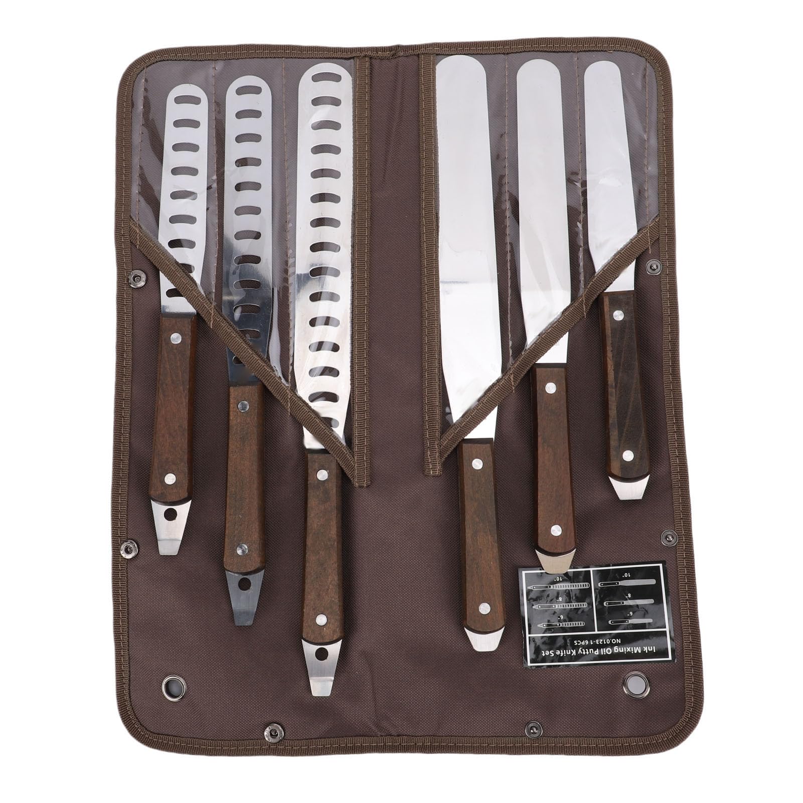 Luocute Espátula para Glaseado Recta, Herramienta de Decoración de Pasteles de Acero Inoxidable con de Madera para Hornear, Esparcir Glaseado, Postres, Pasteles, Pizzas, Espátulas