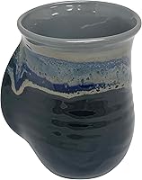 Vista 40 de Clay in Motion - Taza calentadora de manos para diestros, diseño Misty Green
